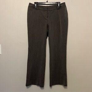 Worthington‎ Curvy Fit Career Office Trousers Straight Leg Gray Striped 12P